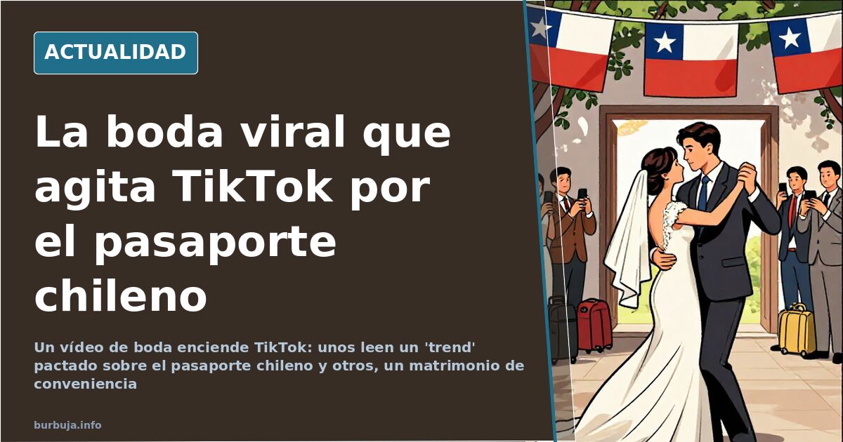 Viral Wedding and Chilean Passport: Staged Trend or Genuine Marriage?