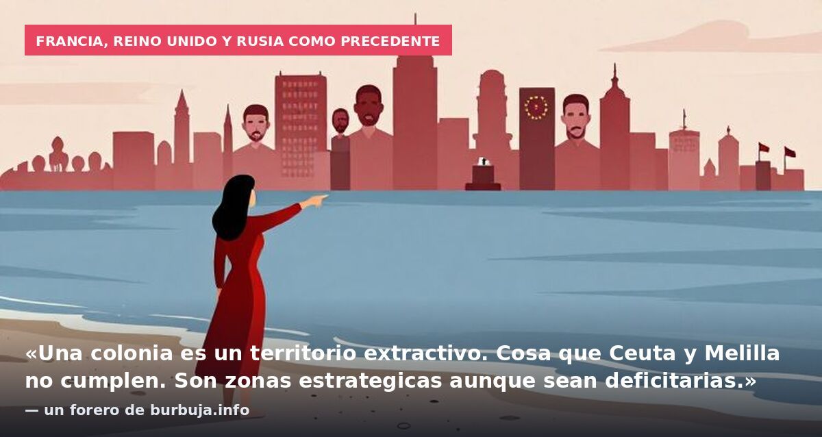 Francia, Reino Unido y Rusia como precedente: «Una colonia es un territorio extractivo. Cosa que Ceuta y Melilla no cumplen. Son zonas estrategicas aunque sean deficitarias.» — un forero de burbuja.info