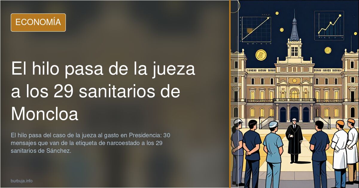 El hilo pasa de la jueza a los 29 sanitarios de Moncloa
