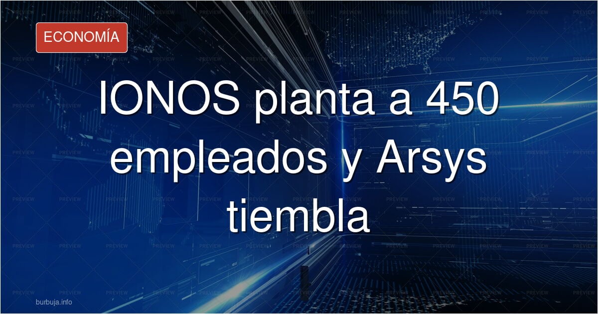 Oficinas de una empresa de alojamiento web, en el contexto del recorte de 450 empleos de IONOS y su filial riojana Arsys