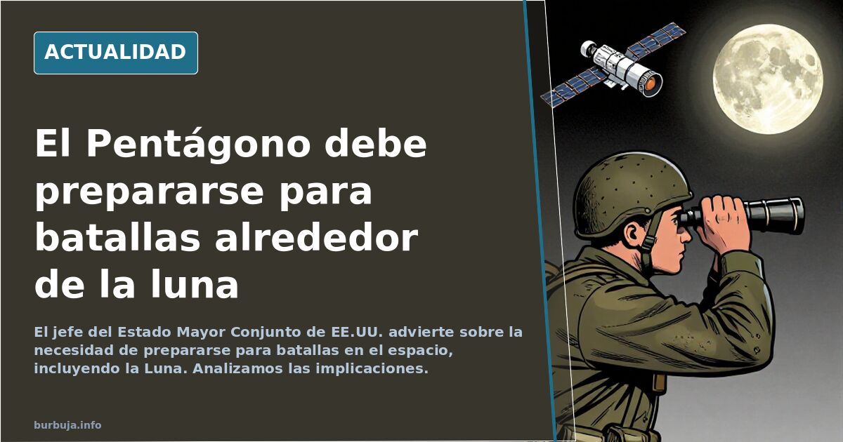 El Pentágono debe prepararse para batallas alrededor de la luna