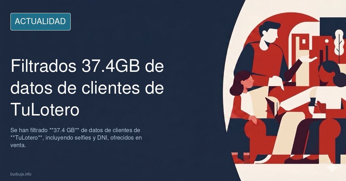 A la venta 37.4GB de datos de clientes de TuLotero: selfies, DNI...