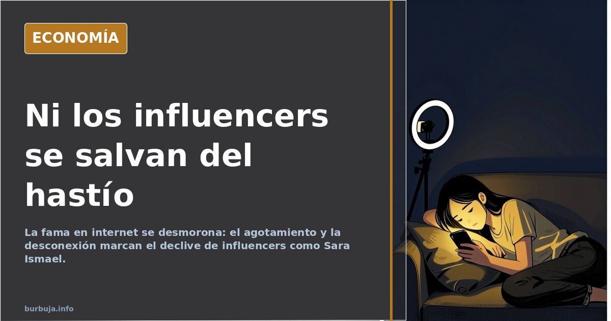 Ni los influencers se salvan del hastío