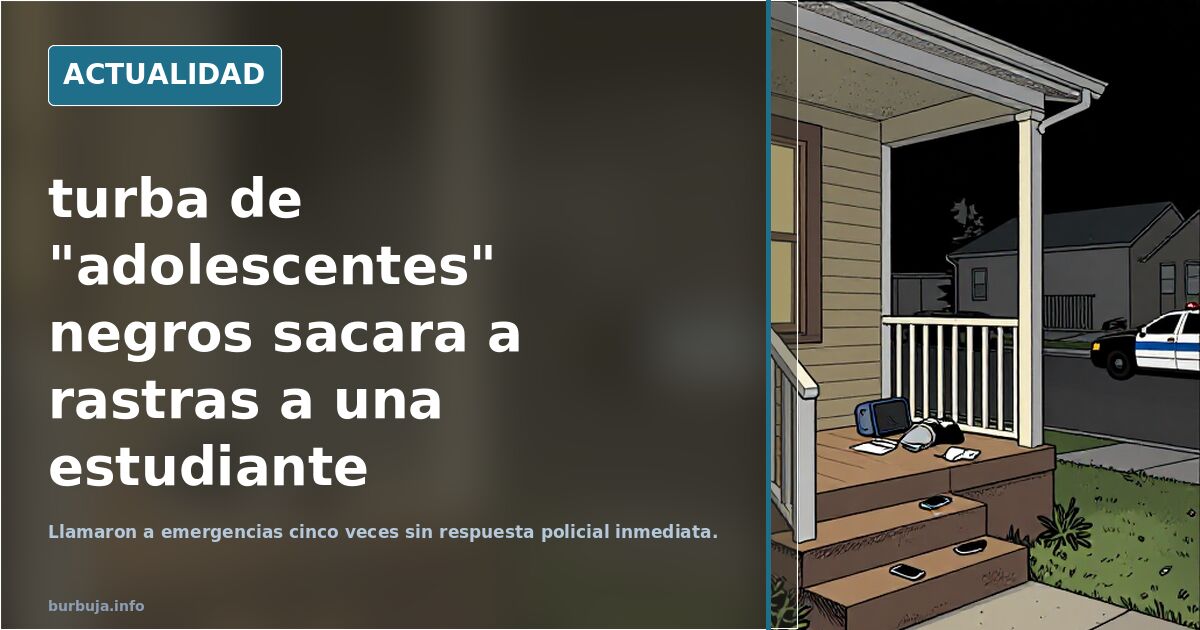 Turba de adolescentes saca a rastras a una estudiante