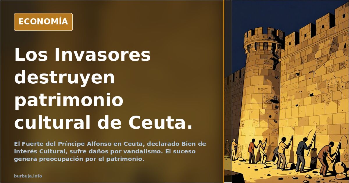 Los Invasores destruyen patrimonio cultural de Ceuta.