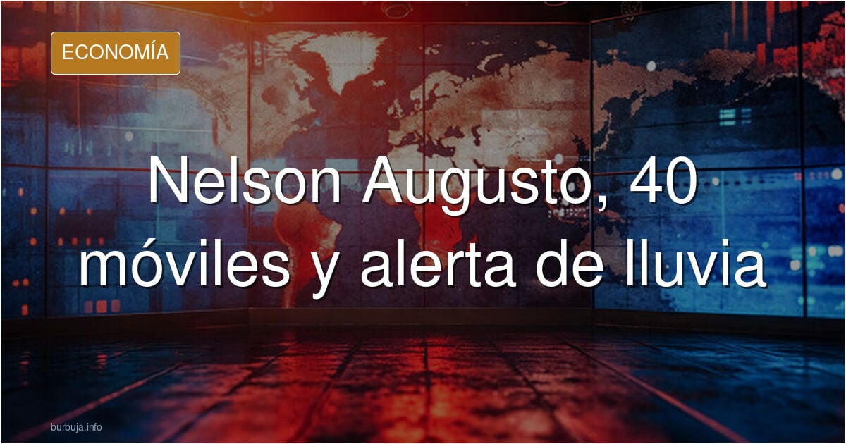 Se activa un aviso de emergencia por lluvias y captan a Nelson Augusto con 40 móviles en la mochila sonando