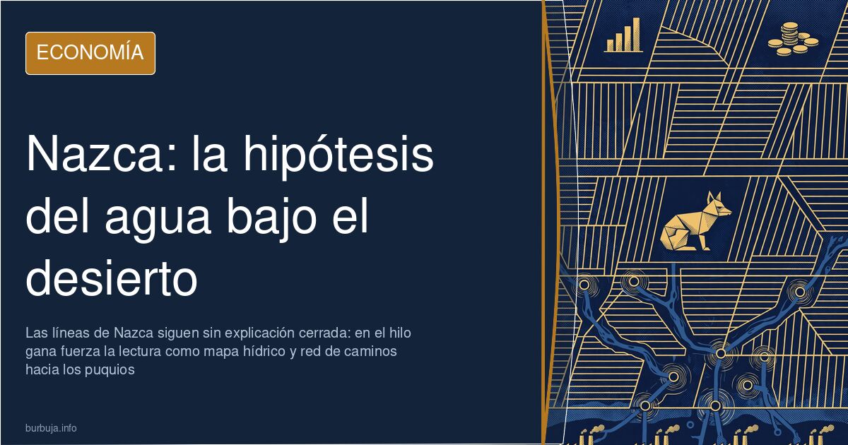 Geoglifos de Nazca: líneas rectas y trapecios trazados sobre el desierto