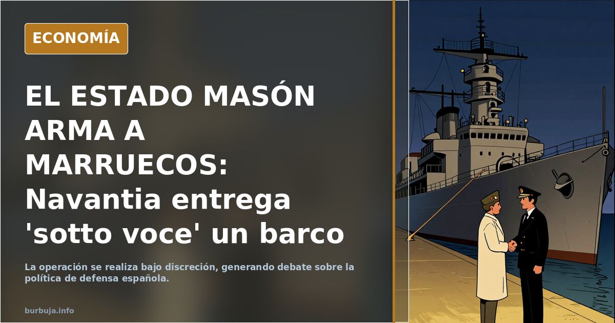 EL ESTADO MASÓN ARMA A MARRUECOS: Navantia entrega 'sotto voce' un barco de guerra a la Marina Real de Marruecos