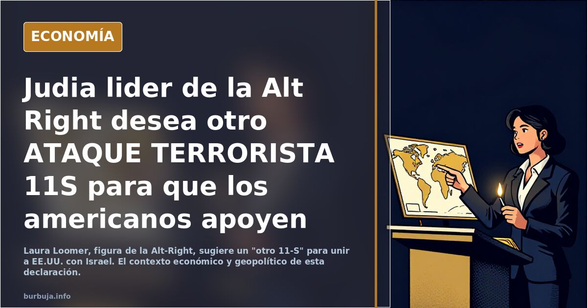 Judia lider de la Alt Right desea otro ATAQUE TERRORISTA 11S para que los americanos apoyen israel