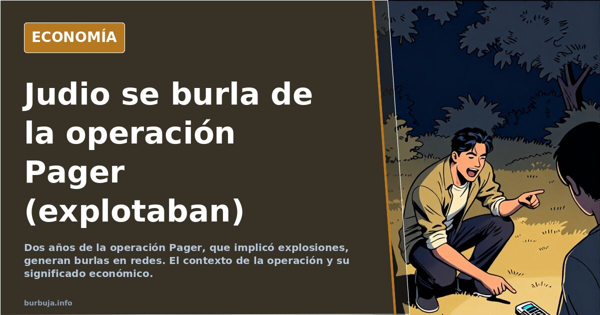 hebreo se burla de la operación Pager (explotaban)