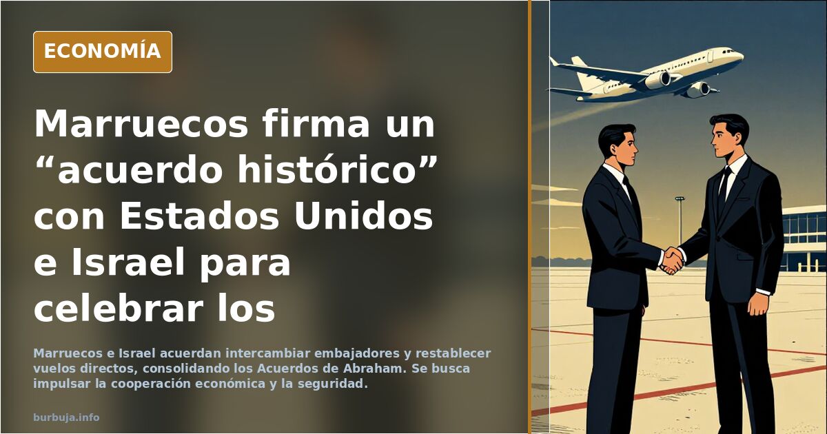 Marruecos firma un “acuerdo histórico” con Estados Unidos e Israel para celebrar los Acuerdos de Abraham con el que intercambia embajadas con Jerusalé