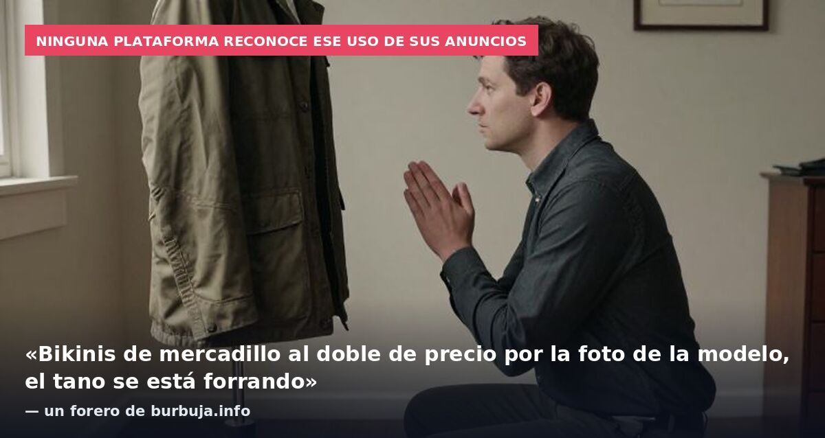 Ninguna plataforma reconoce ese uso de sus anuncios: «Bikinis de mercadillo al doble de precio por la foto de la modelo, el tano se está forrando» — un forero de burbuja.info