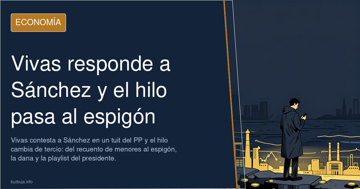 Vivas responde a Sánchez y el hilo pasa al espigón