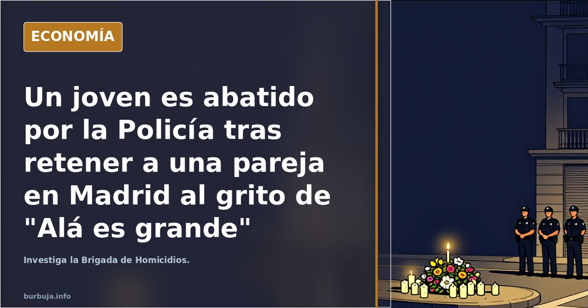 Un joven es abatido por la Policía tras retener a una pareja en Madrid al grito de "Alá es grande"