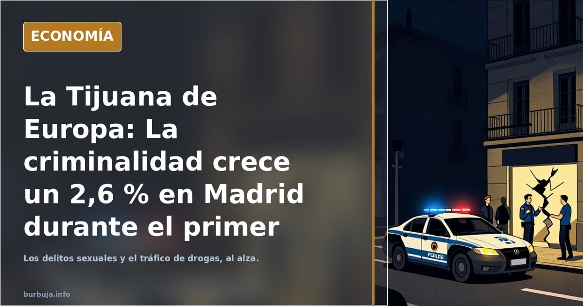 La Tijuana de Europa: La criminalidad crece un 2,6 % en Madrid durante el primer semestre: suben los delitos sensuales y el tráfico de drojas