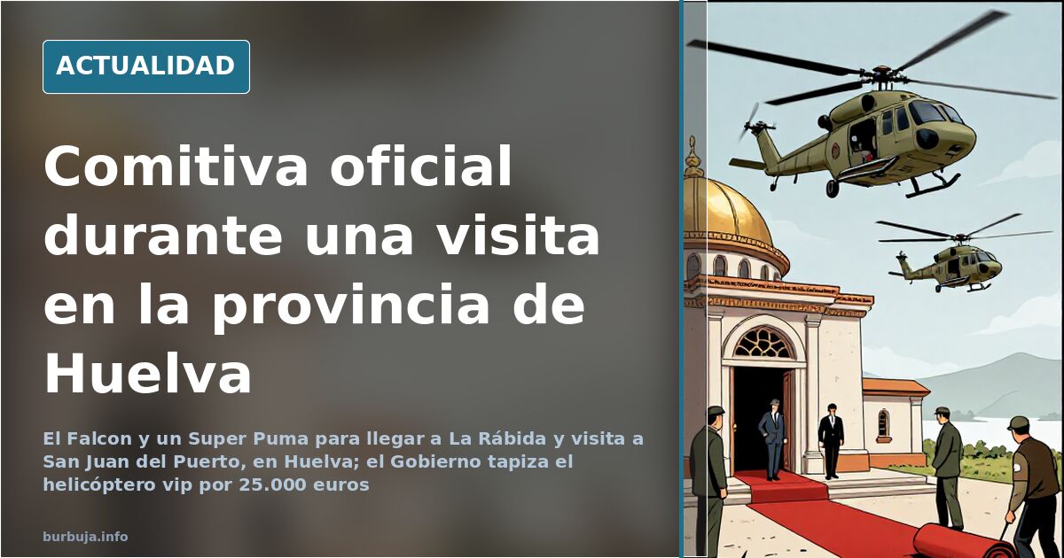 Convoy, Falcon and Super Puma for Official Visit in Huelva