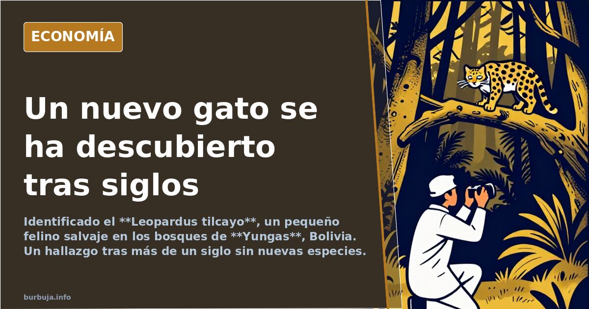 Un nuevo gato se ha descubierto tras siglos