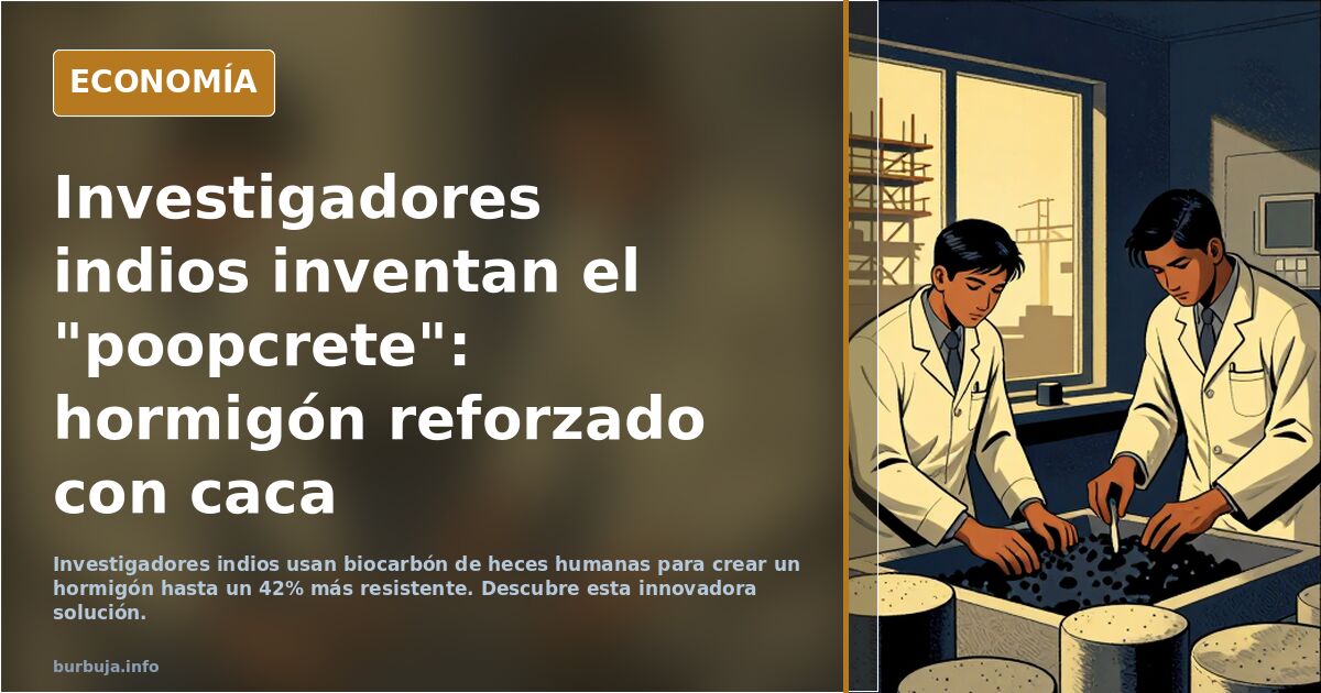 Investigadores indios inventan el "poopcrete": hormigón reforzado con caca