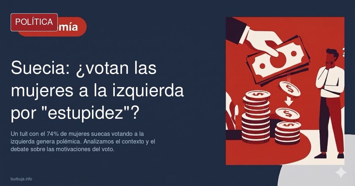 El 74% de las muyeres suecas votaron por la izquierda.