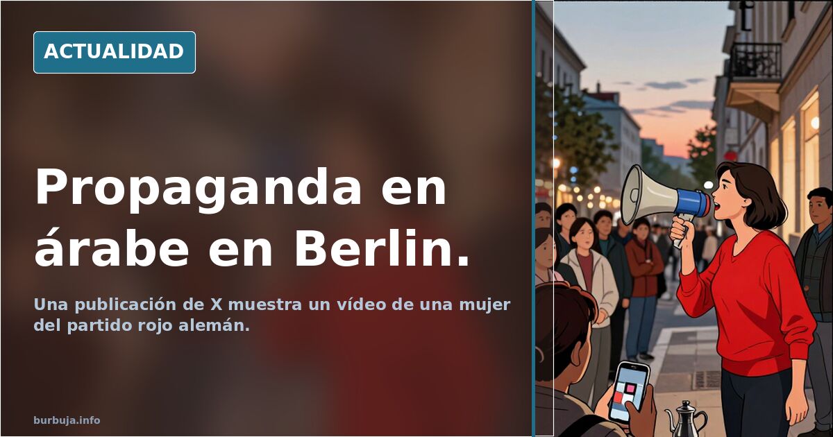 Propaganda en árabe en Berlin.