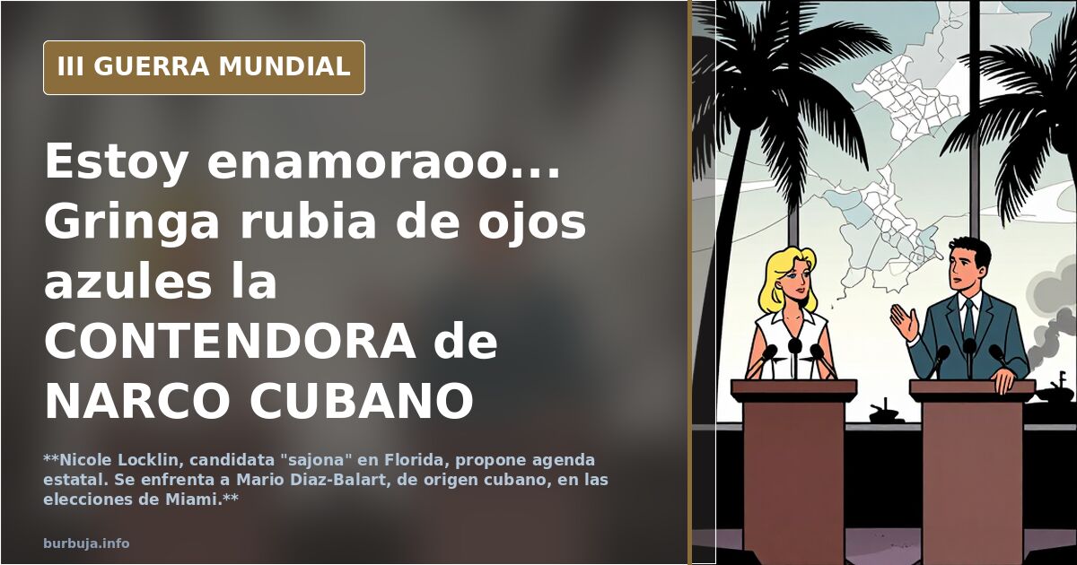 Estoy enamoraoo... Gringa rubia de ojos azules la CONTENDORA de NARCO CUBANO BALSERO ANTI ESPAÑA de Miami - ESPAÑA le debe apoyar!
