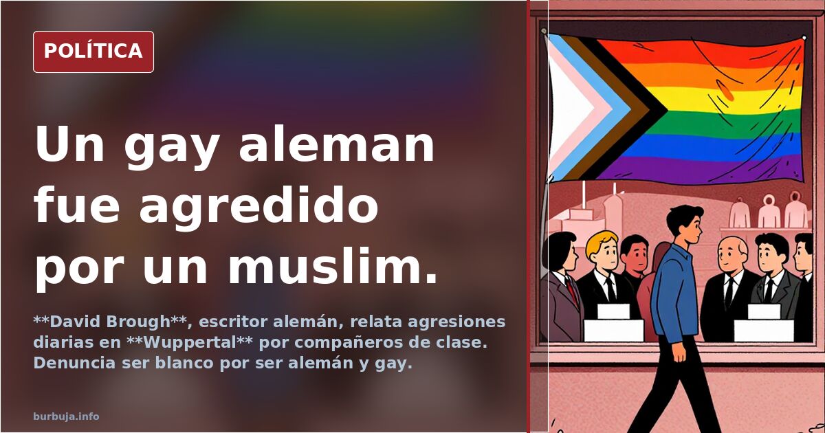Un gay aleman fue agredido por un muslim.