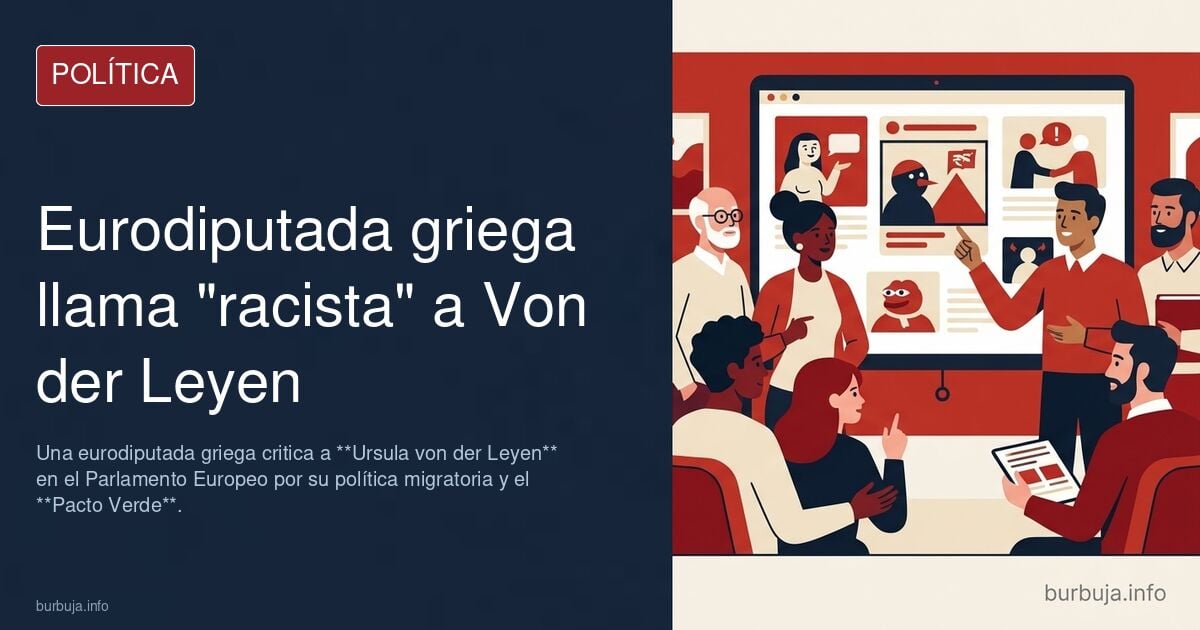 Una eurodifrutada griega le dice sus cuatro verdades a Von der Leyden.