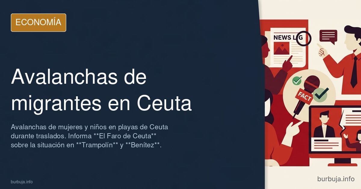 Avalanchas y caos ahora en Ceuta.