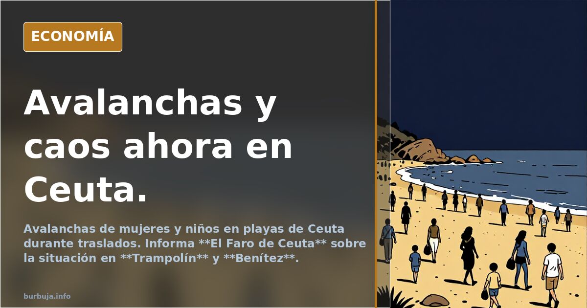 Avalanchas y caos ahora en Ceuta.