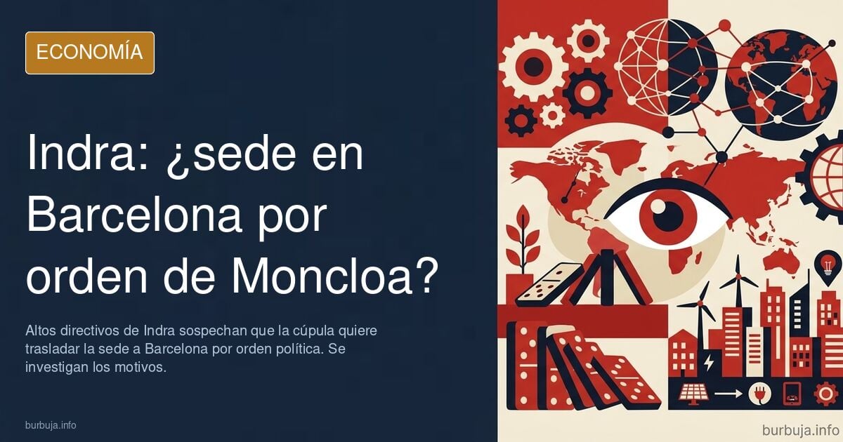Altos directivos de Indra sospechan que Simón quiere trasladar la sede a Barcelona por orden de Moncloa