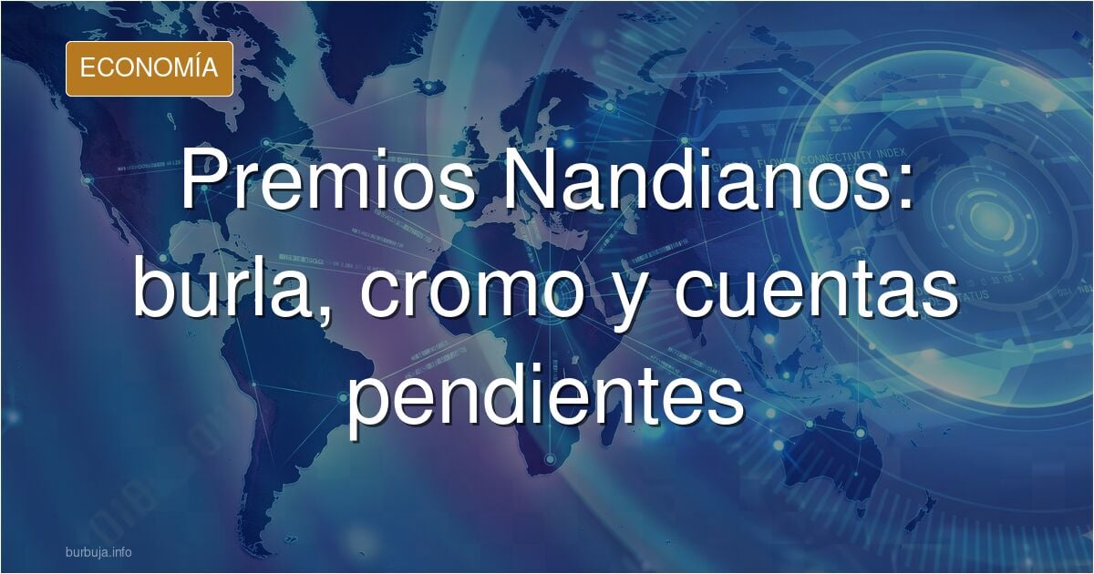 Medalla de hojalata y cromo en una ilustración editorial, símbolo de los premios Nandianos