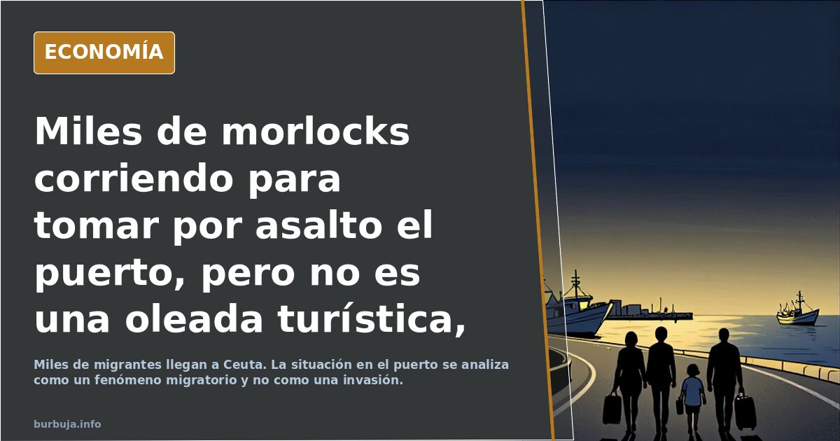 Llegada masiva al puerto: no es una invasión, es migración