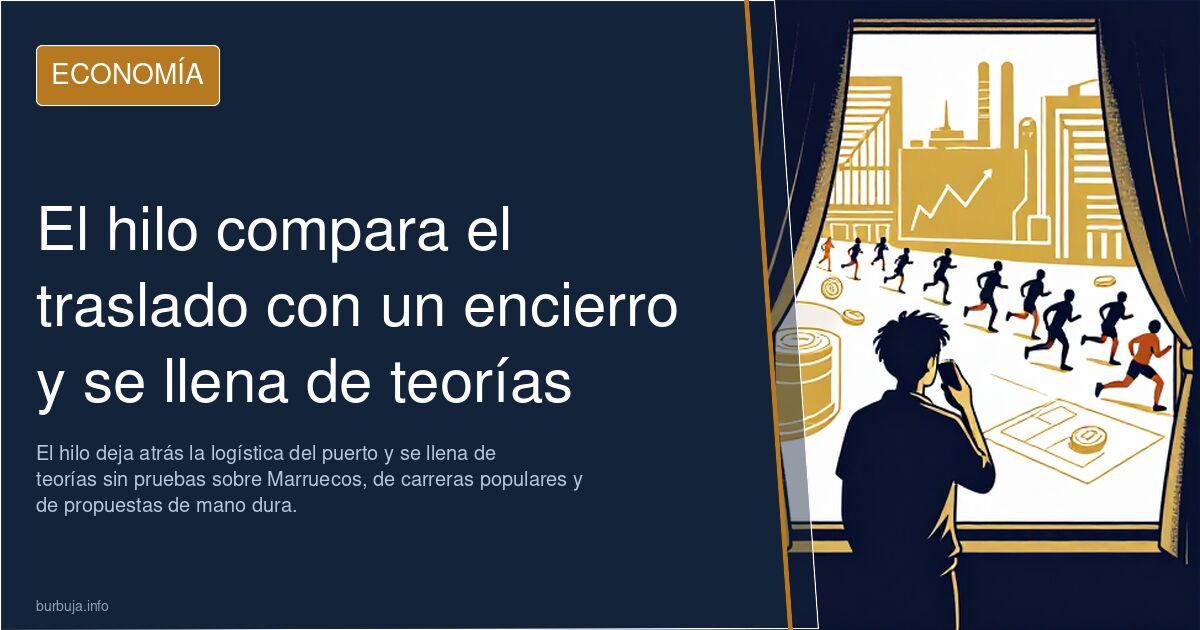 El hilo compara el traslado con un encierro y se llena de teorías
