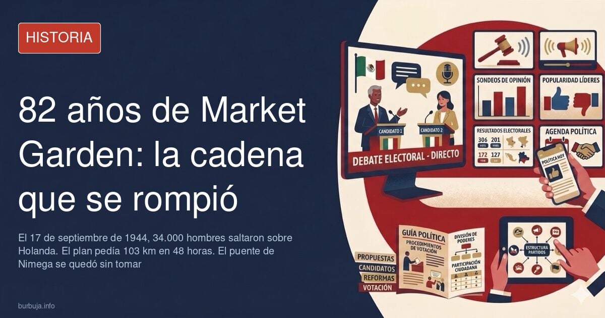 Paracaidistas aliados descendiendo sobre los Países Bajos durante la Operación Market Garden en septiembre de 1944