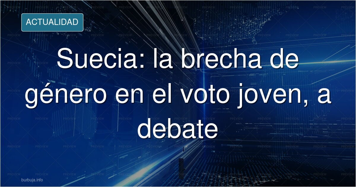 Urna electoral en un colegio de Suecia con votantes jóvenes depositando papeletas
