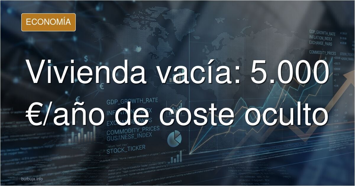 La factura 'fantasma' de la vivienda vacía: cuesta 5.000 euros al año tenerla cerrada