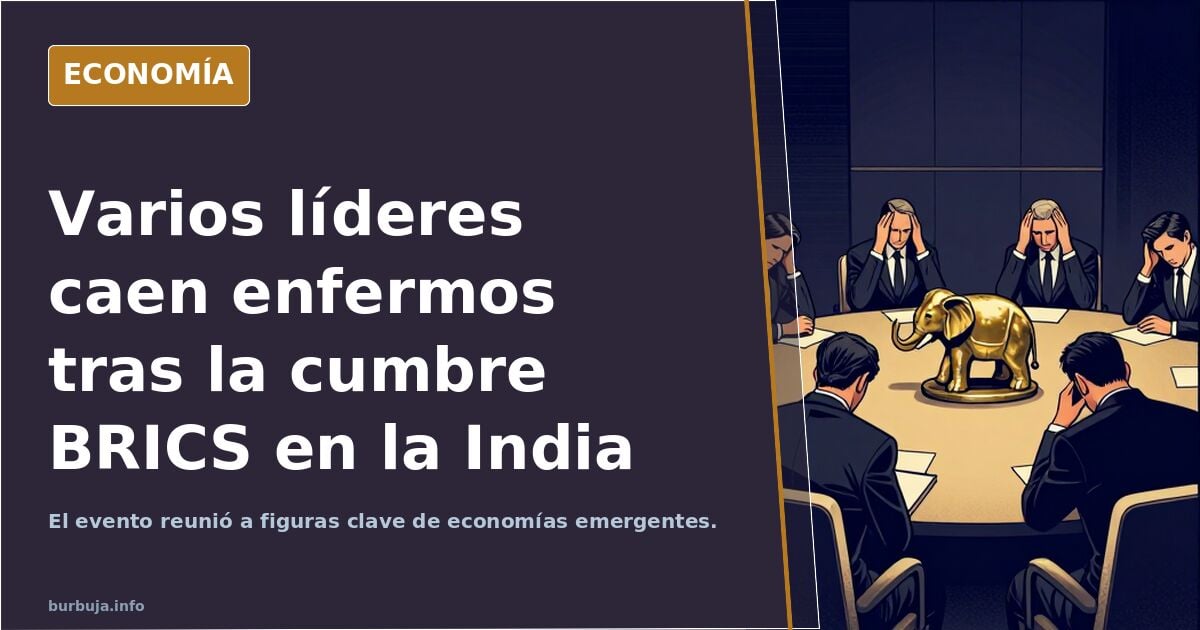 Varios líderes caen enfermos tras la cumbre BRICS en la India