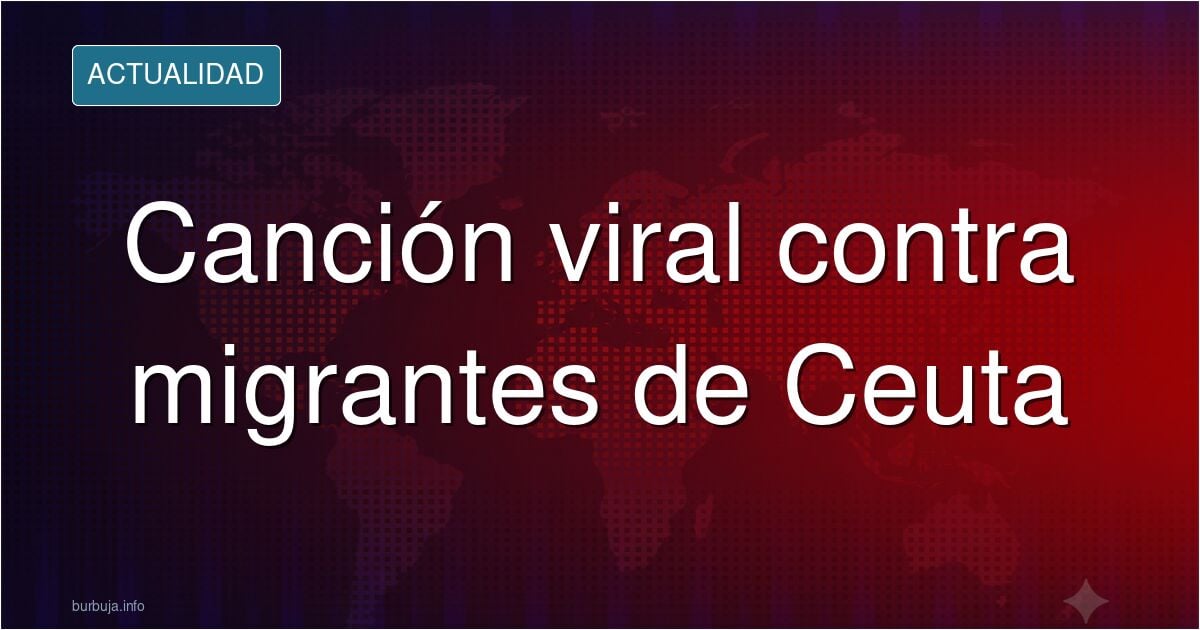 Ilustración de la canción viral sobre los migrantes de Ceuta atribuida a Paracetamol