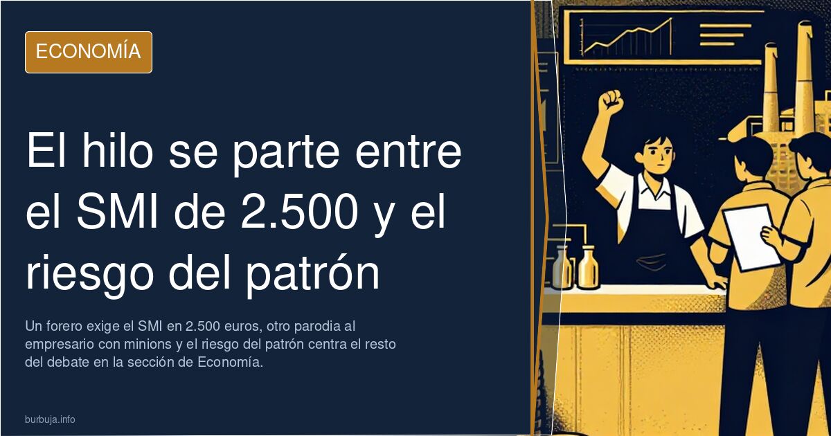 El hilo se parte entre el SMI de 2.500 y el riesgo del patrón