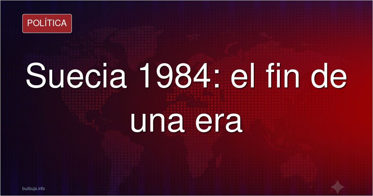 Suecia en 1984.