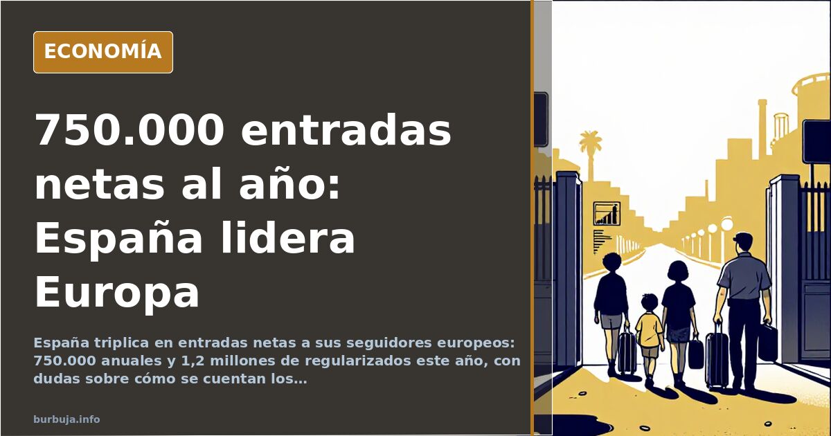 Spain Leads Europe in Immigration with 750,000 Net Annual Entries