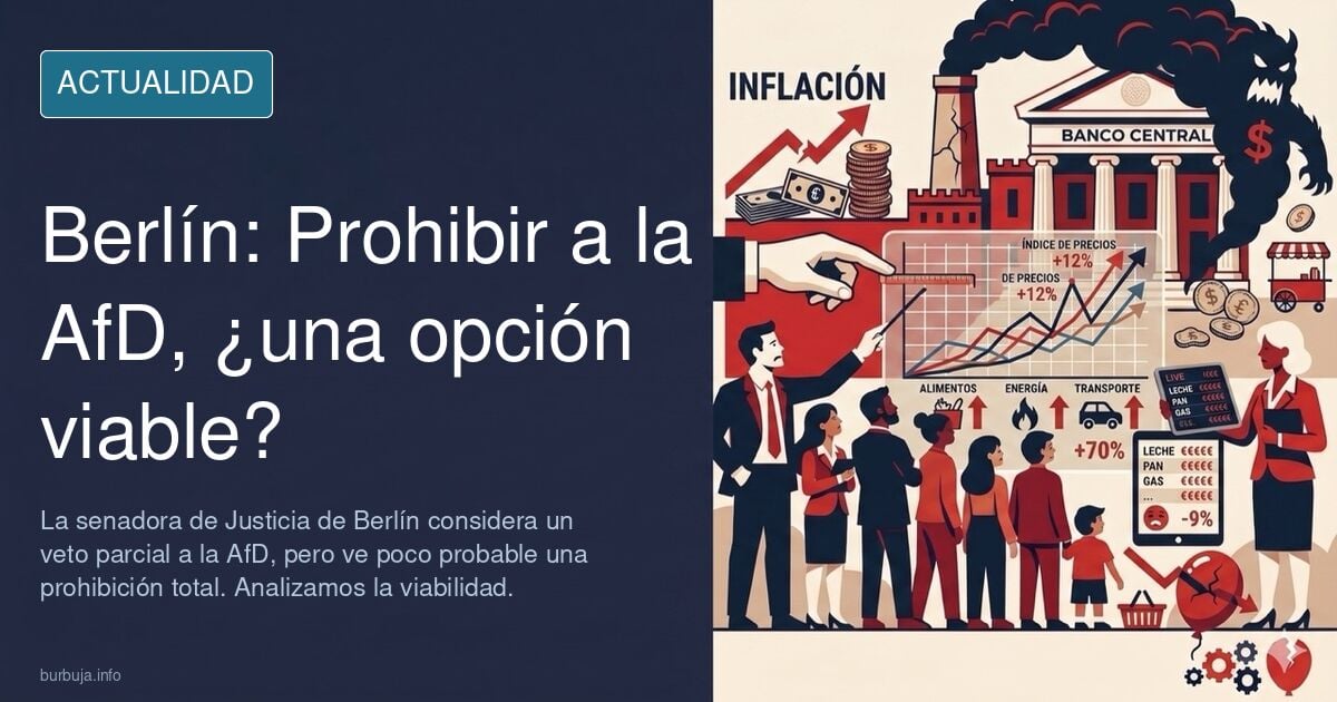 Una difrutada en Berlin quiere pŕohibir a la Afd.