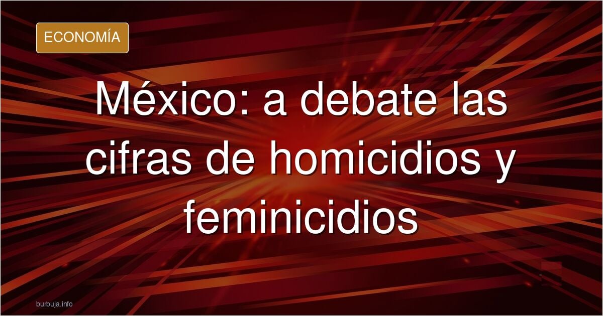 Ilustración editorial con gráficos sobre la tasa de homicidios y el registro de feminicidios en México