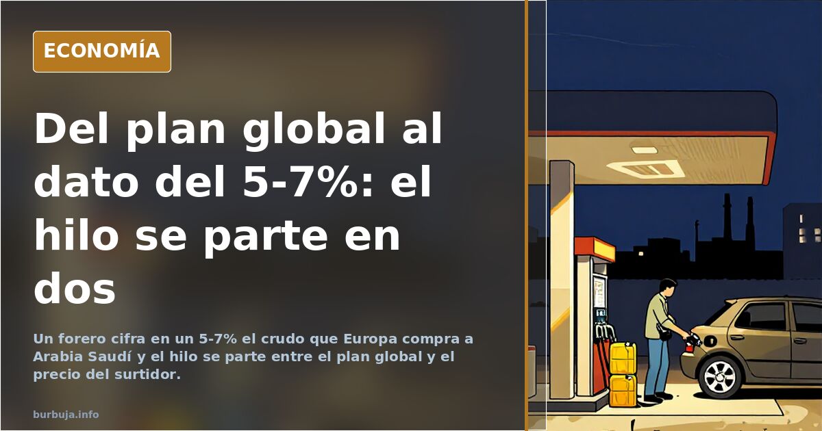Del plan global al dato del 5-7%: el hilo se parte en dos