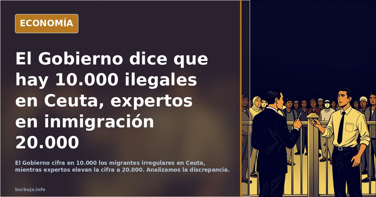 El Gobierno dice que hay 10.000 ilegales en Ceuta, expertos en inmigración 20.000
