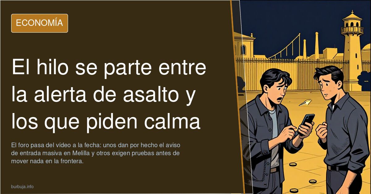 El hilo se parte entre la alerta de asalto y los que piden calma