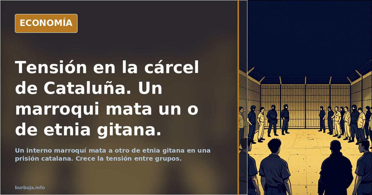 Tensión en una cárcel de Cataluña tras un homicidio