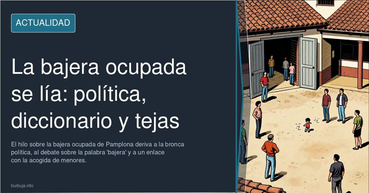 Dos años de bajera ocupada, según vecinos