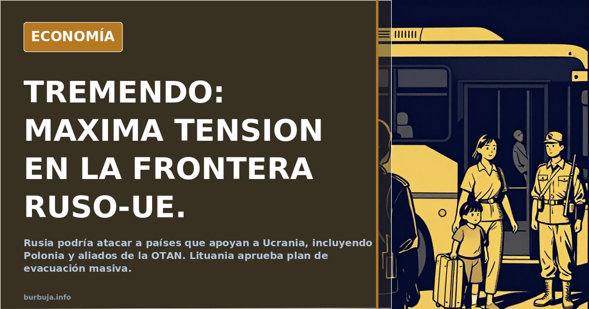 TREMENDO: MAXIMA TENSION EN LA FRONTERA RUSO-UE.