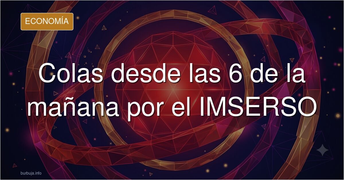 Jubilados en la cola de una agencia de viajes para reservar las plazas del IMSERSO de la campaña 2026/2027